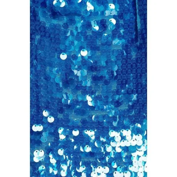 ILA Adria Sequin Dress in Blue 38 New Womens Long Formal Maxi Gown